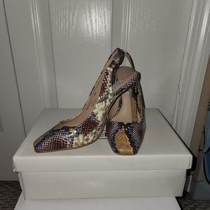 Steve madden multi snake skin shoe